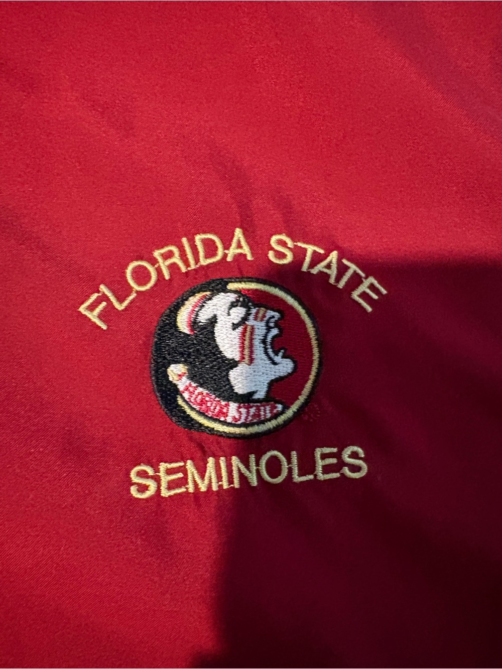 Vintage Florida State University Quarterzip Pullover Men's XXL Chase Edward Red - Picture 2 of 8